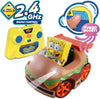 Remote Control Krabby Patty with Spongebob Vehicle, Full Function RC Vehicle, Working Lights, Has Radio Control & Turbo Boost, Great Item for Kids, Ages 6 and Up
