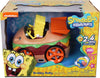 Remote Control Krabby Patty with Spongebob Vehicle, Full Function RC Vehicle, Working Lights, Has Radio Control & Turbo Boost, Great Item for Kids, Ages 6 and Up